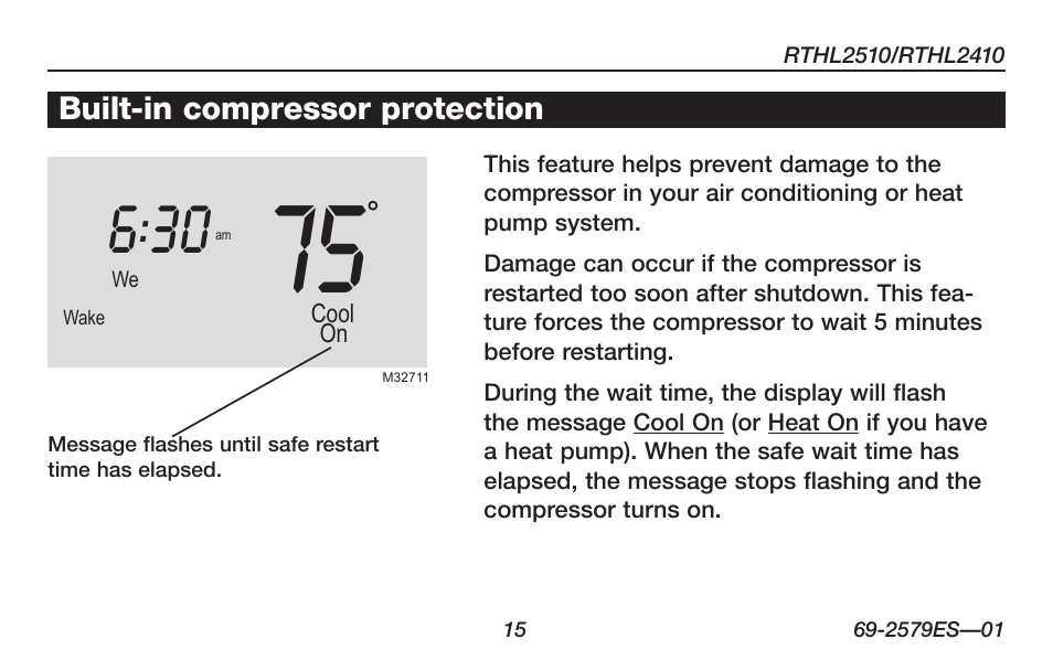 Honeywell RTHL2510 User Manual | Page 17 / 48