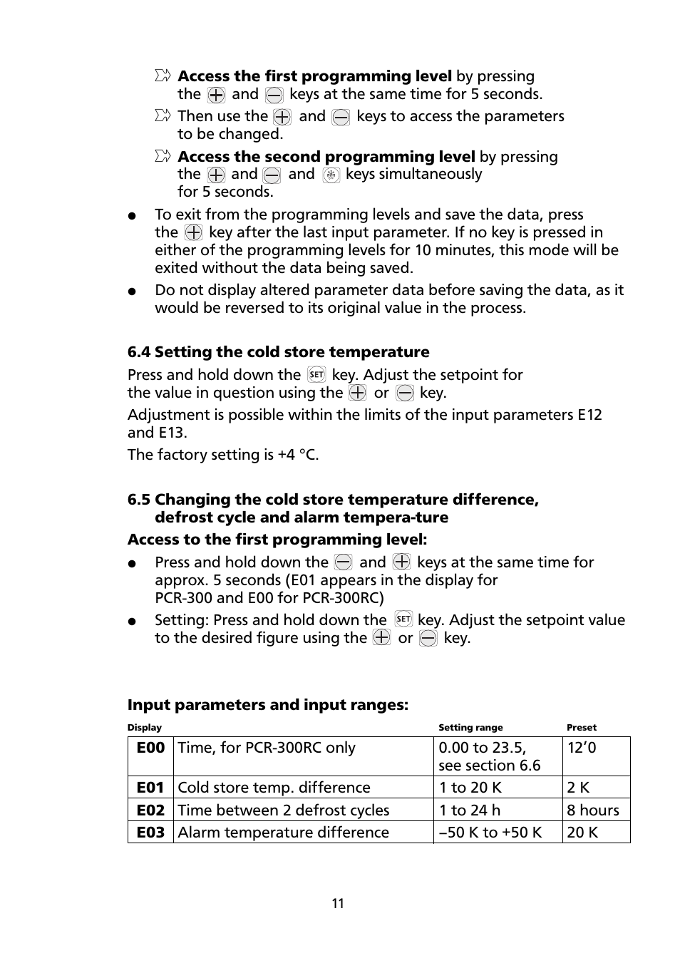 Honeywell ELECTRONIC REFRIGERATION CONTROL PCR-300 User Manual | Page 11 / 20