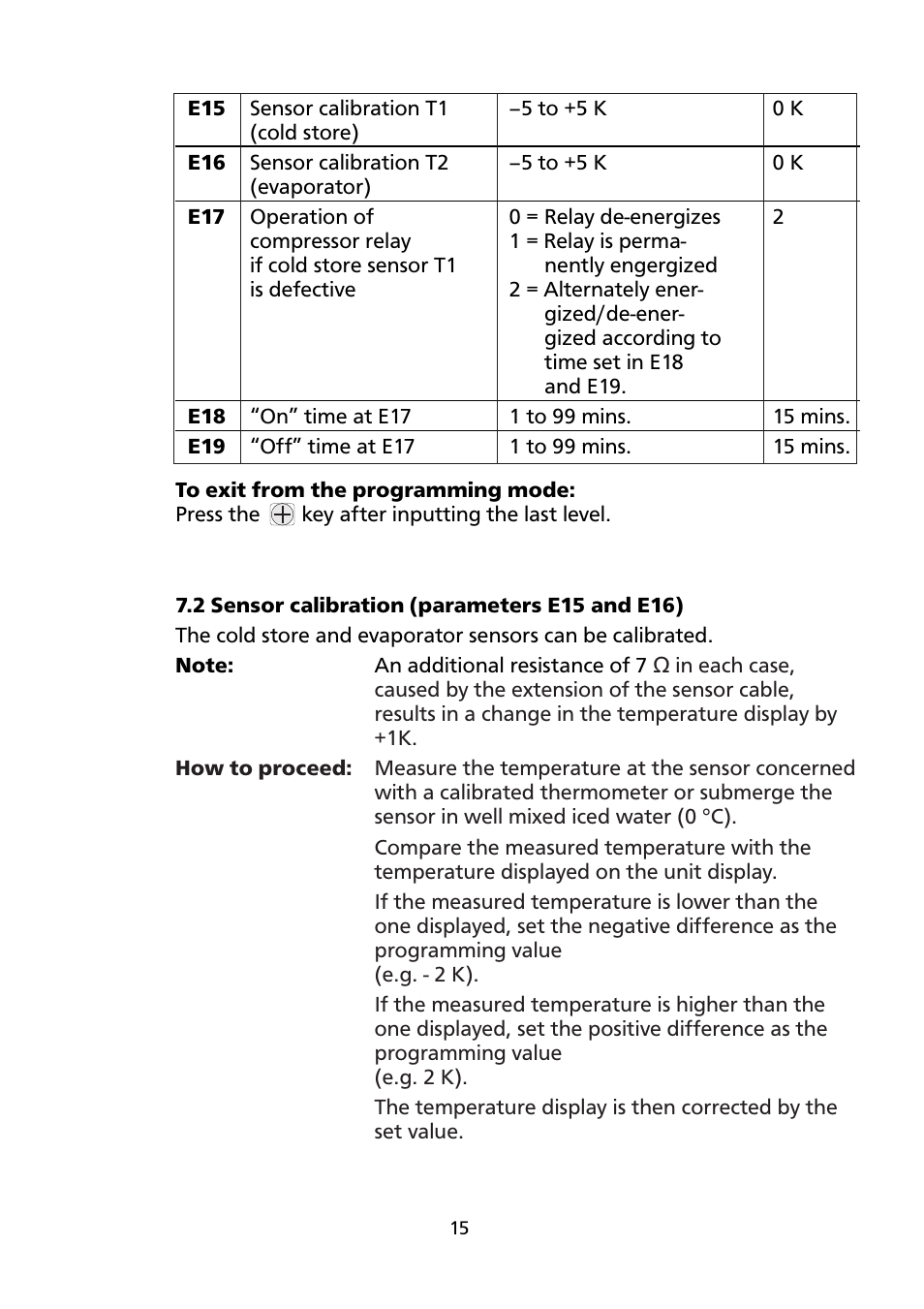 Honeywell ELECTRONIC REFRIGERATION CONTROL PCR-300 User Manual | Page 15 / 20
