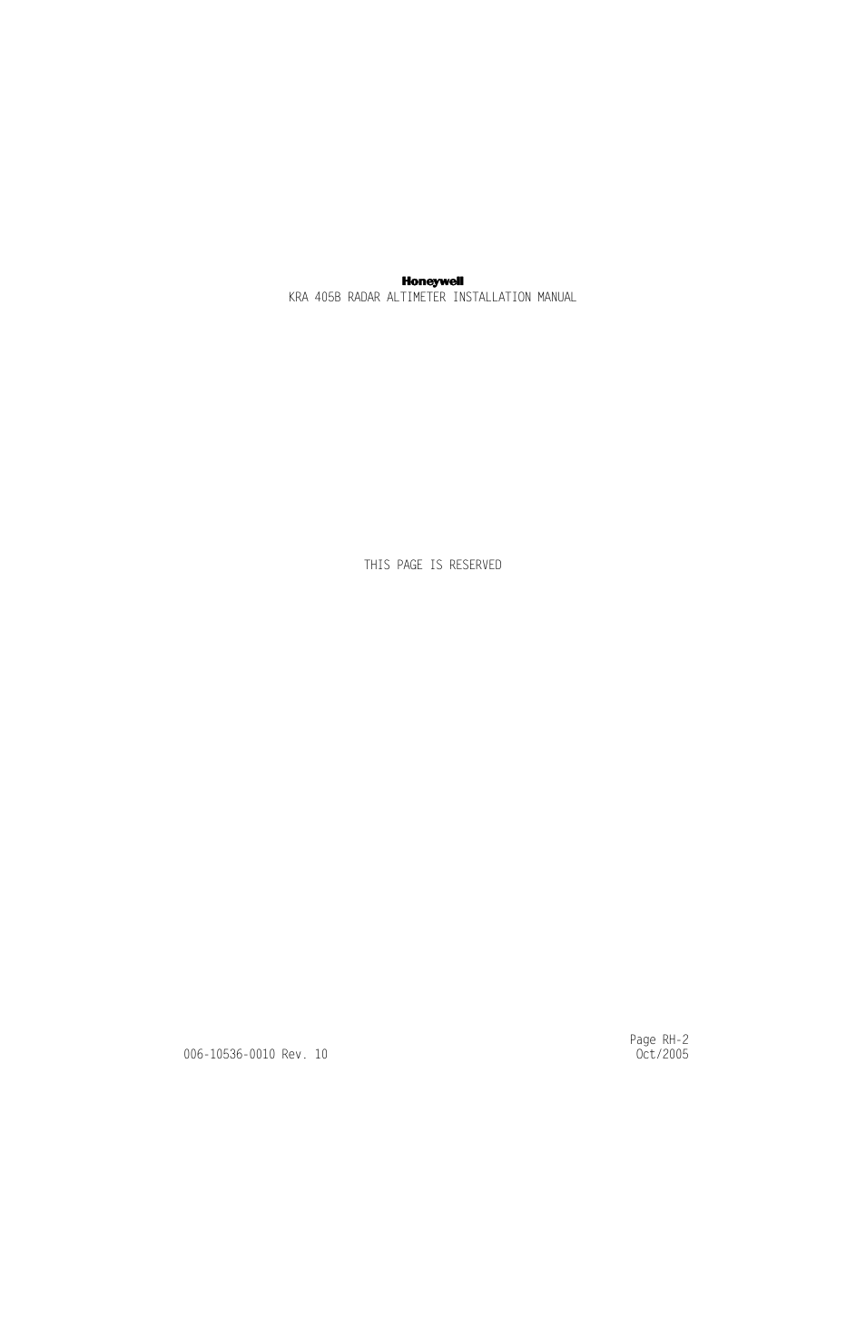 Honeywell KA 54 User Manual | Page 4 / 77