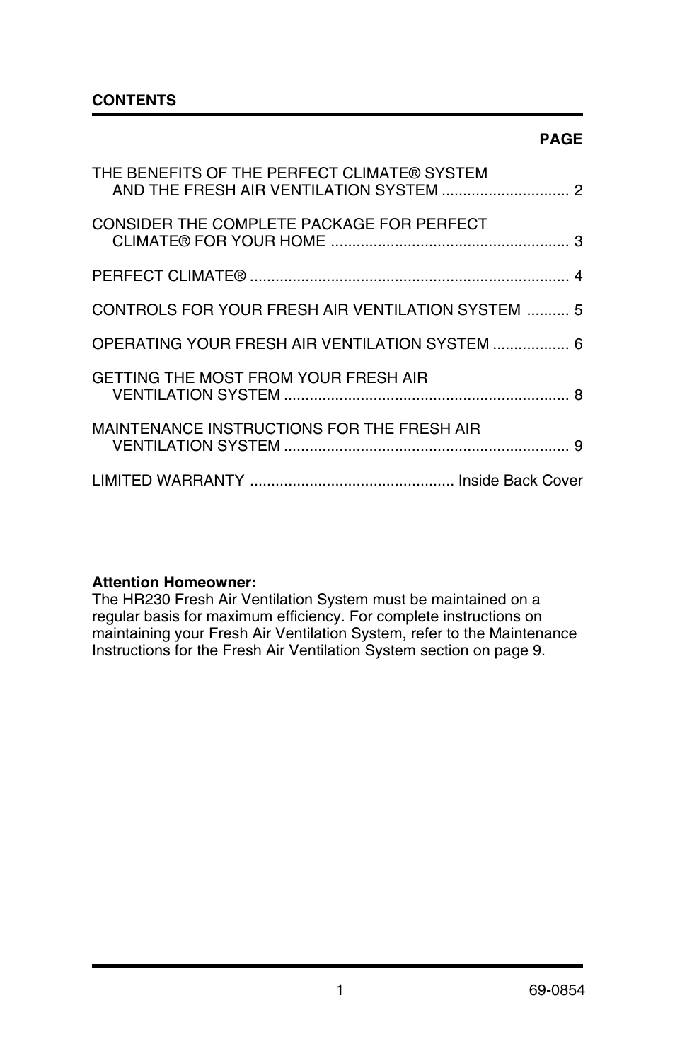 Honeywell HR230 User Manual | Page 3 / 16