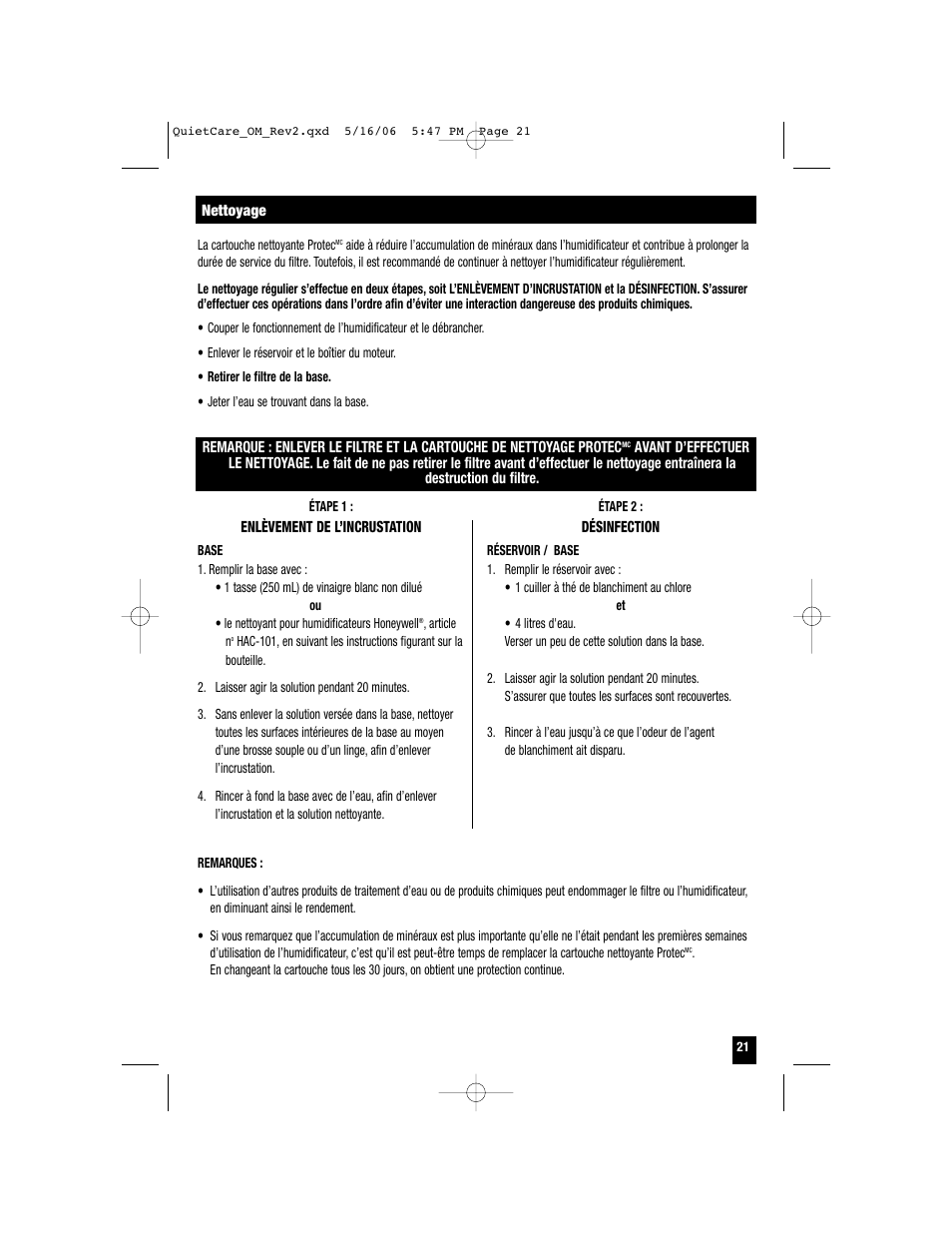 Honeywell HCM-635 User Manual | Page 21 / 36