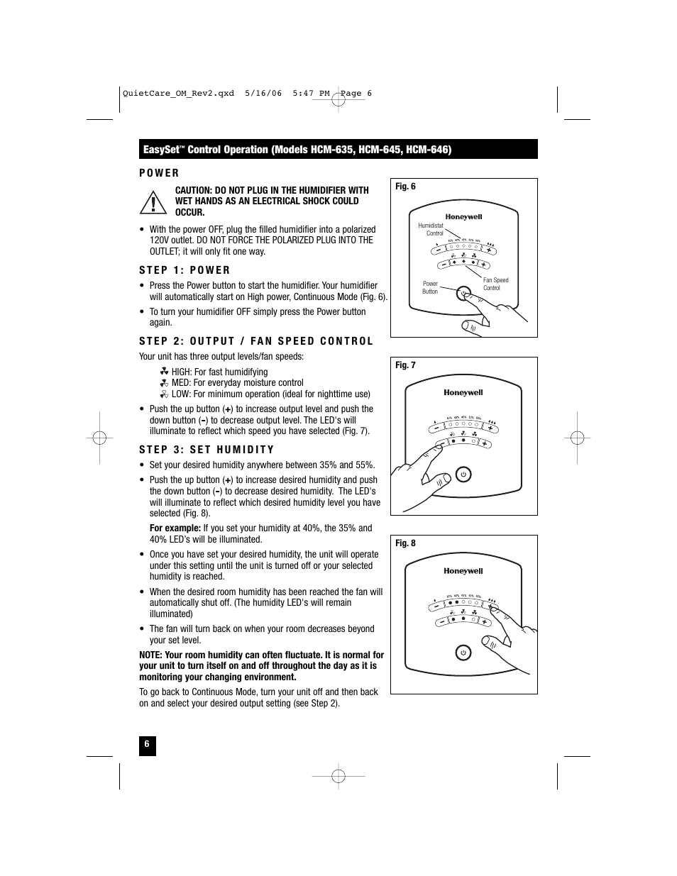 Honeywell HCM-635 User Manual | Page 6 / 36