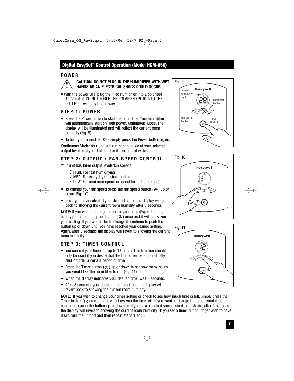 Honeywell HCM-635 User Manual | Page 7 / 36