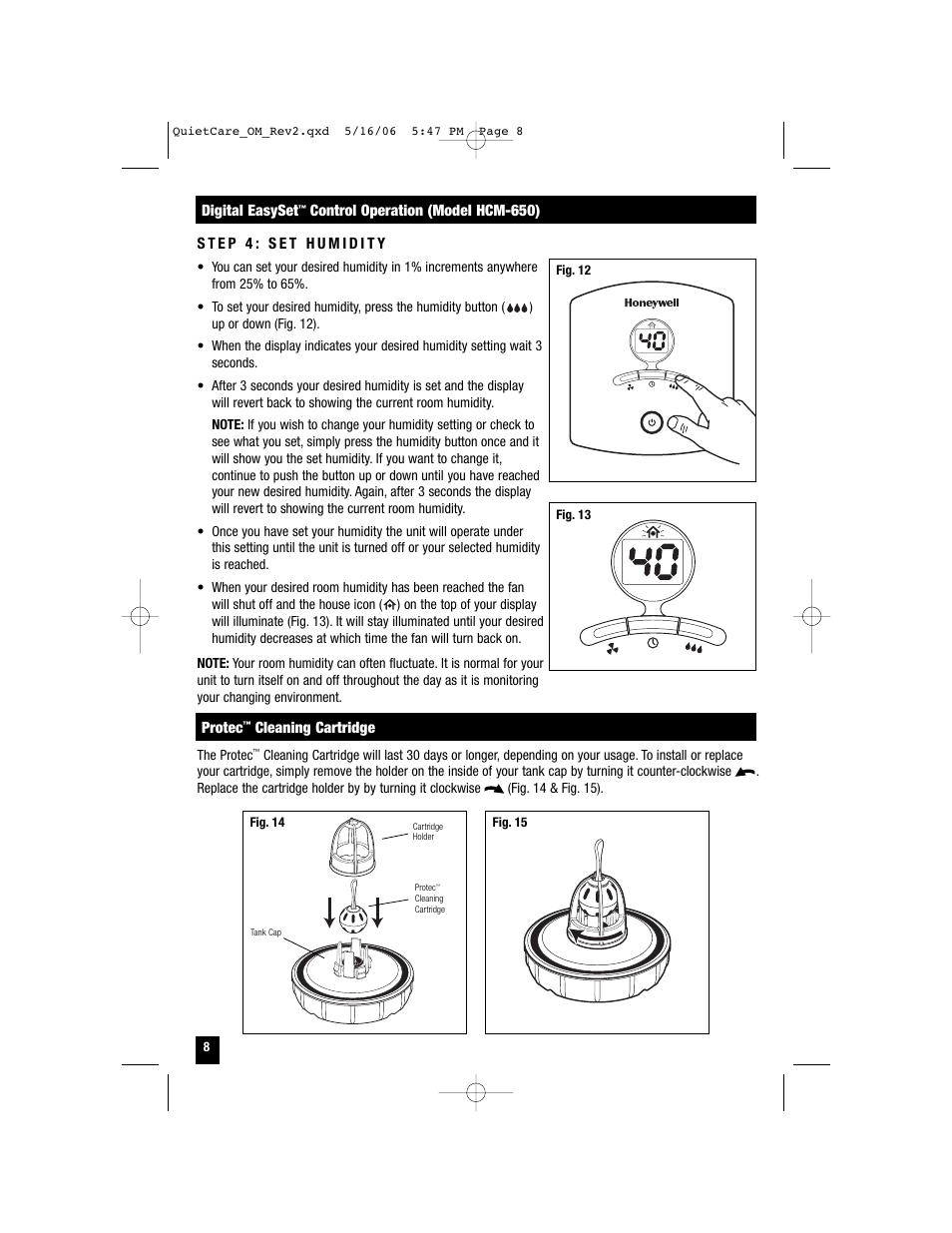Honeywell HCM-635 User Manual | Page 8 / 36