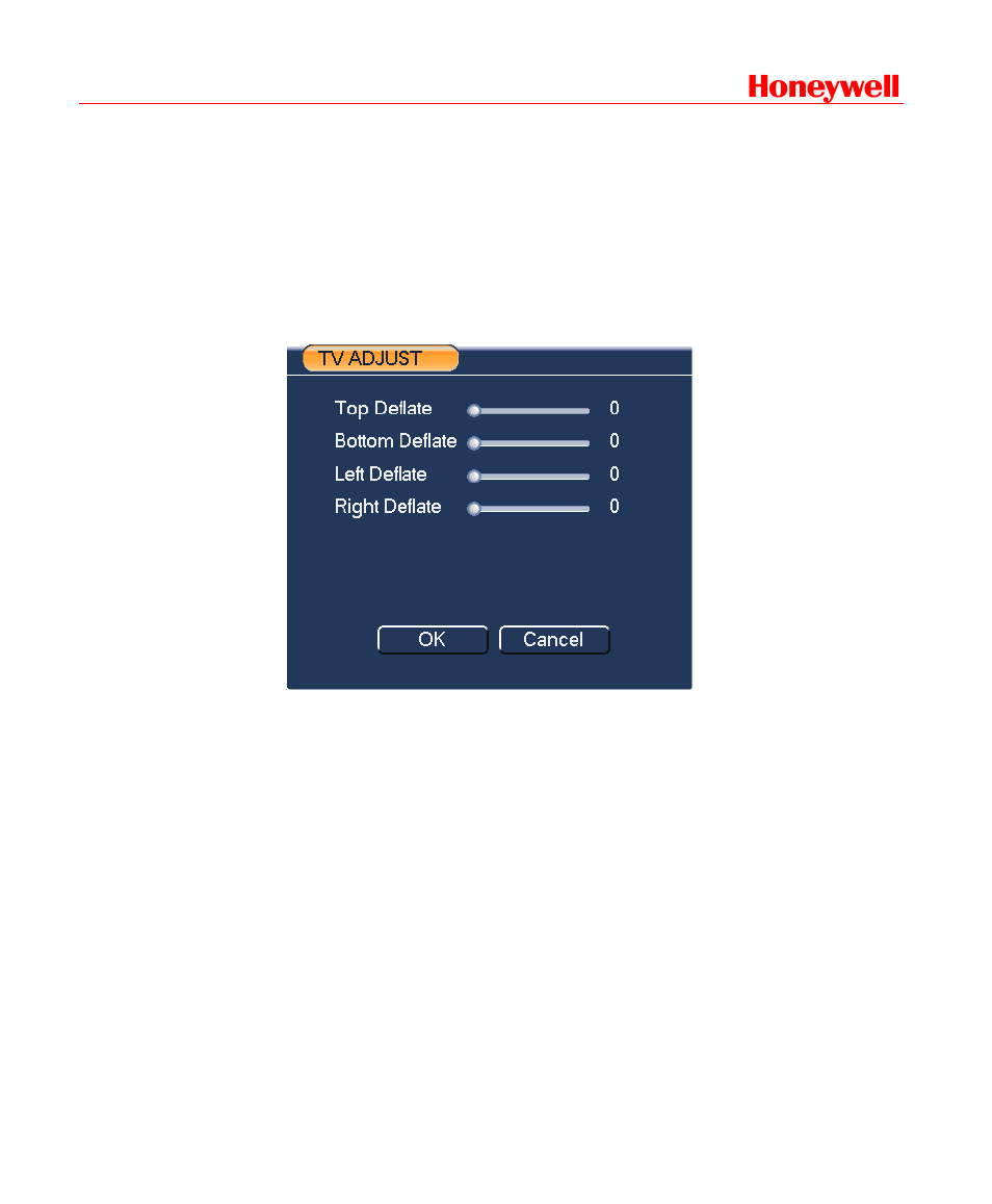 Tv adjust, Text overlay, Honeywell | Honeywell HD-DVR-1016 User Manual | Page 105 / 182