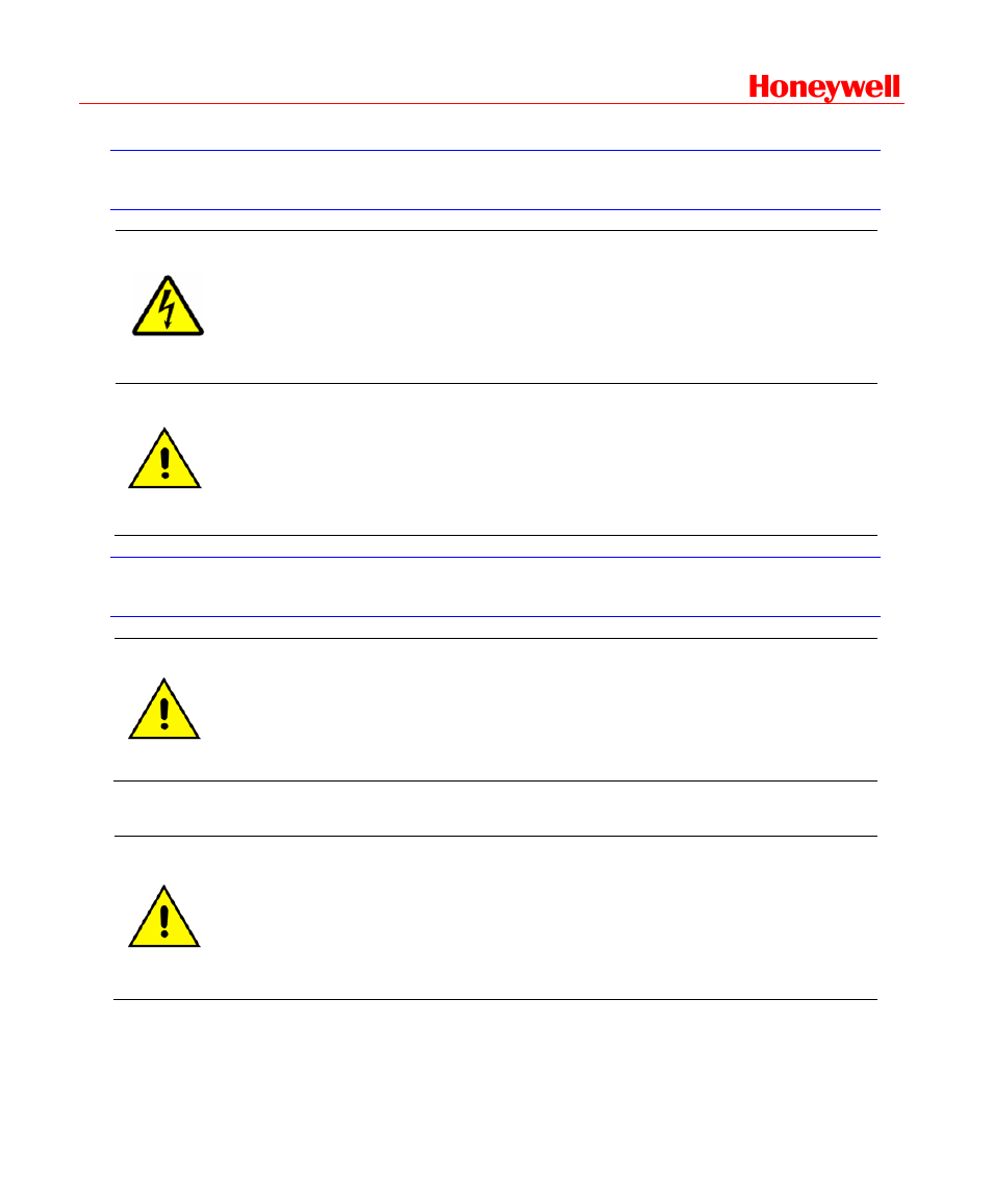 Explanation of symbols, Warnings and cautions, Honeywell | Honeywell HD-DVR-1016 User Manual | Page 9 / 182