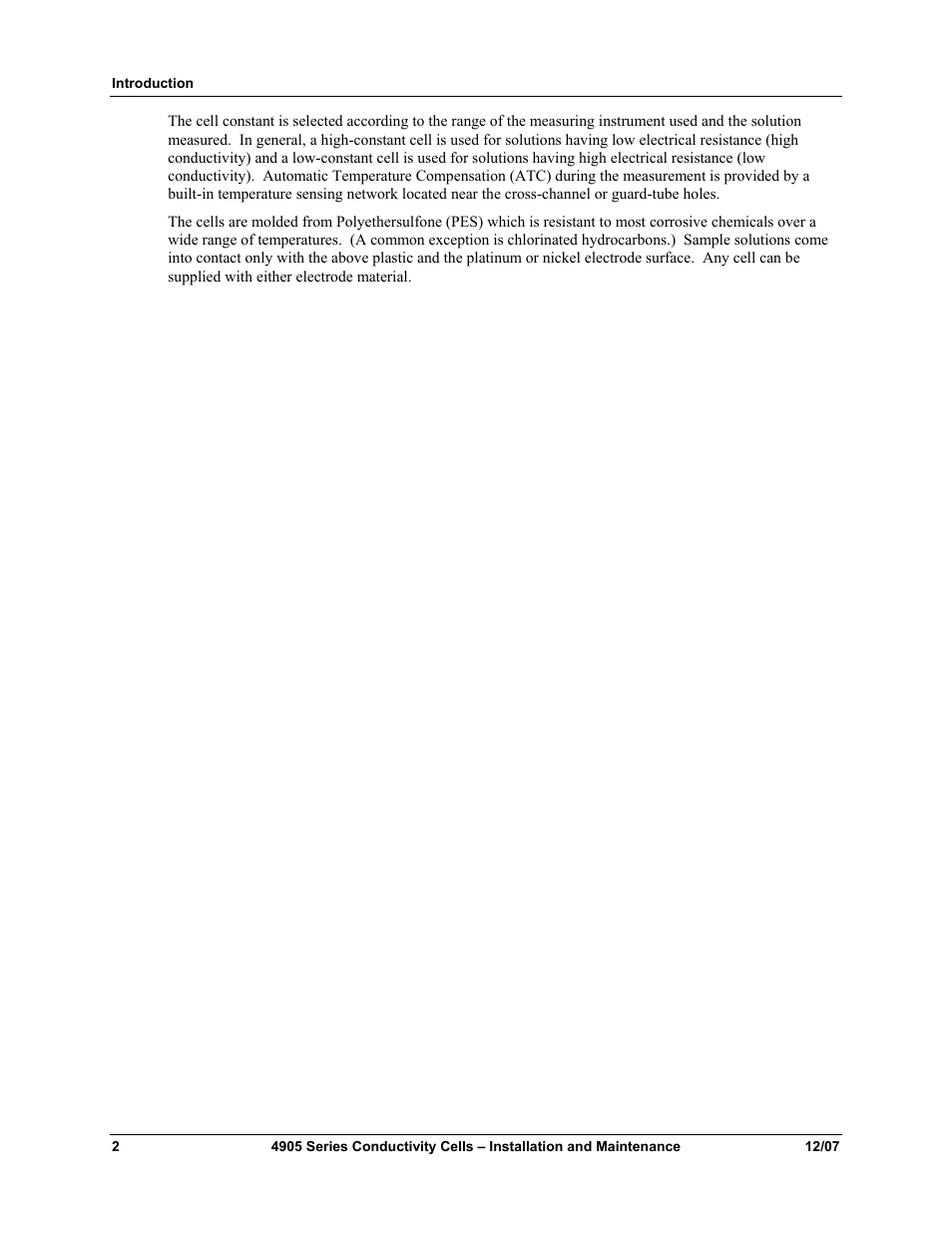 Honeywell 4905 Style Conductivity Cells 70-82-25-18 User Manual | Page 8 / 26