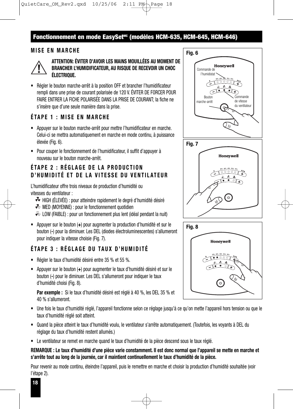 Honeywell HCM-630 Series User Manual | Page 18 / 36