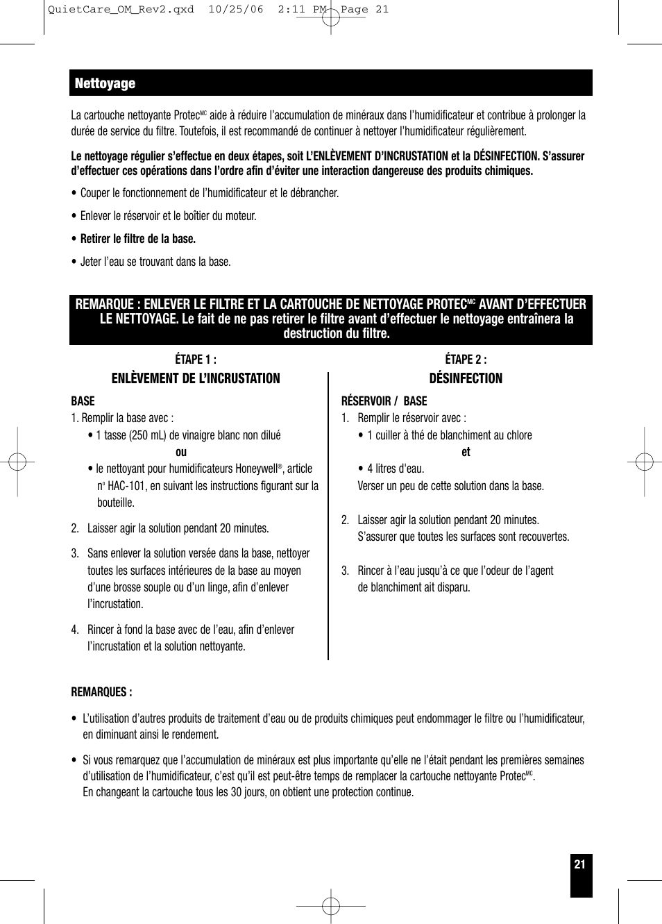 Honeywell HCM-630 Series User Manual | Page 21 / 36