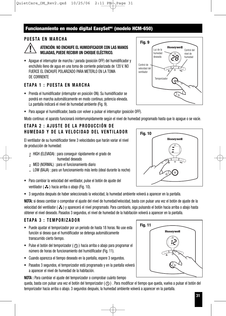 Honeywell HCM-630 Series User Manual | Page 31 / 36