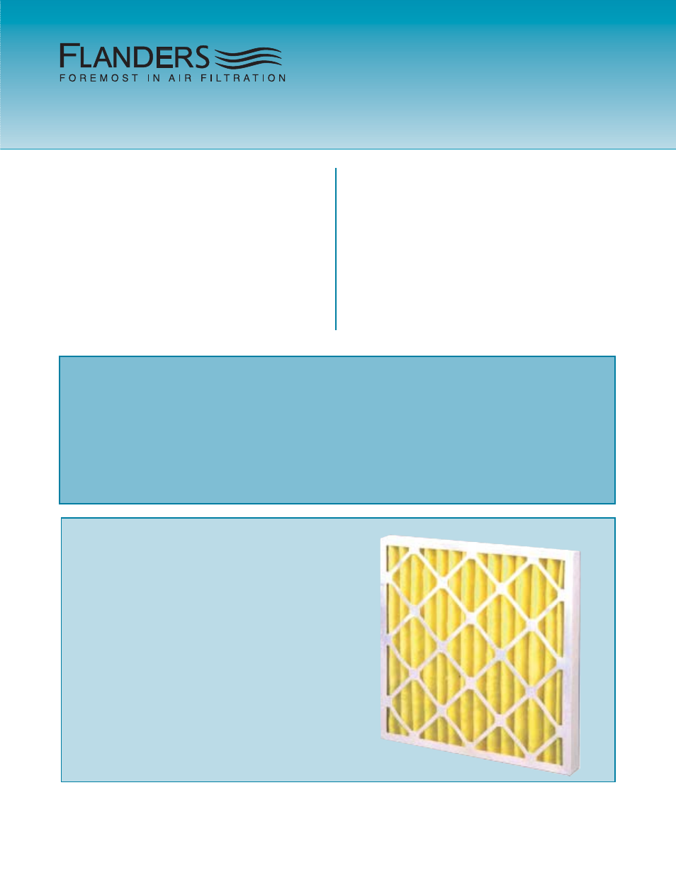The filter and hvac store, Pre pleat class 1, Ul 900 class 1 pleated filter | Important features, General, Construction, Flanders - foremost in air filtration | Honeywell 11255 User Manual | Page 41 / 136