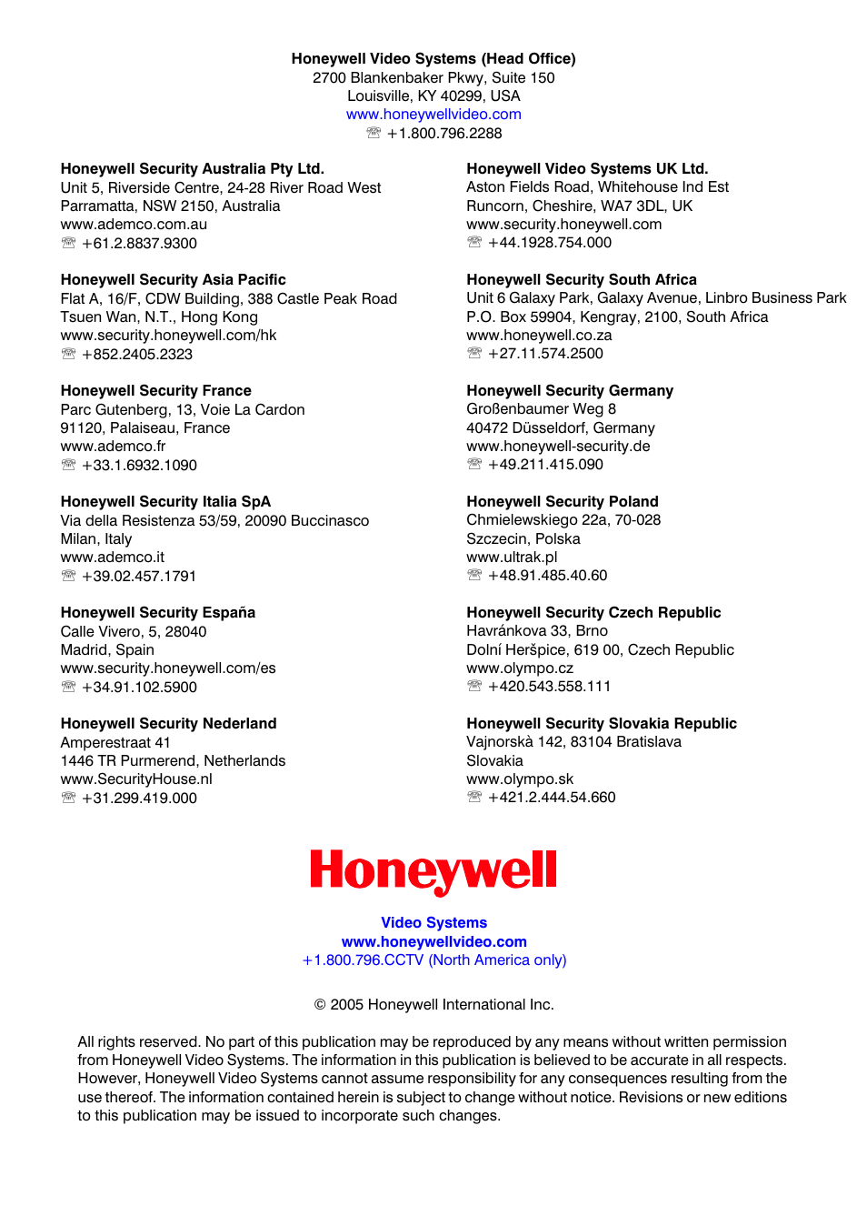 Honeywell HRHD 410 User Manual | Page 126 / 126