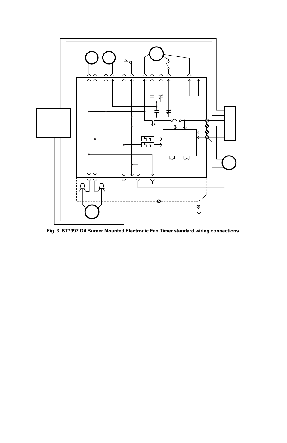 St7997 oil burner mounted electric fan timer | Honeywell ST7997 User Manual | Page 3 / 8