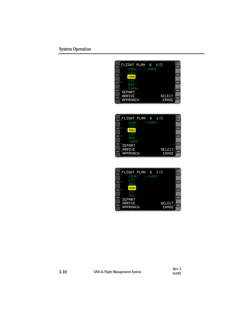 Adding oceanic waypoints, System operation 3-10 | Honeywell GNS-XL User Manual | Page 121 / 353