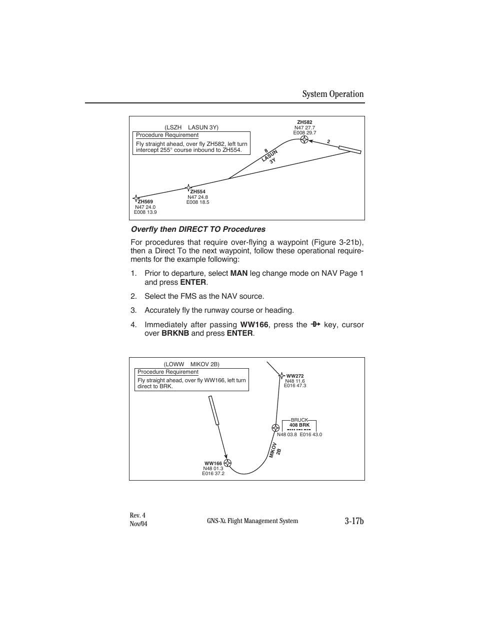 System operation 3-17b | Honeywell GNS-XL User Manual | Page 132 / 353