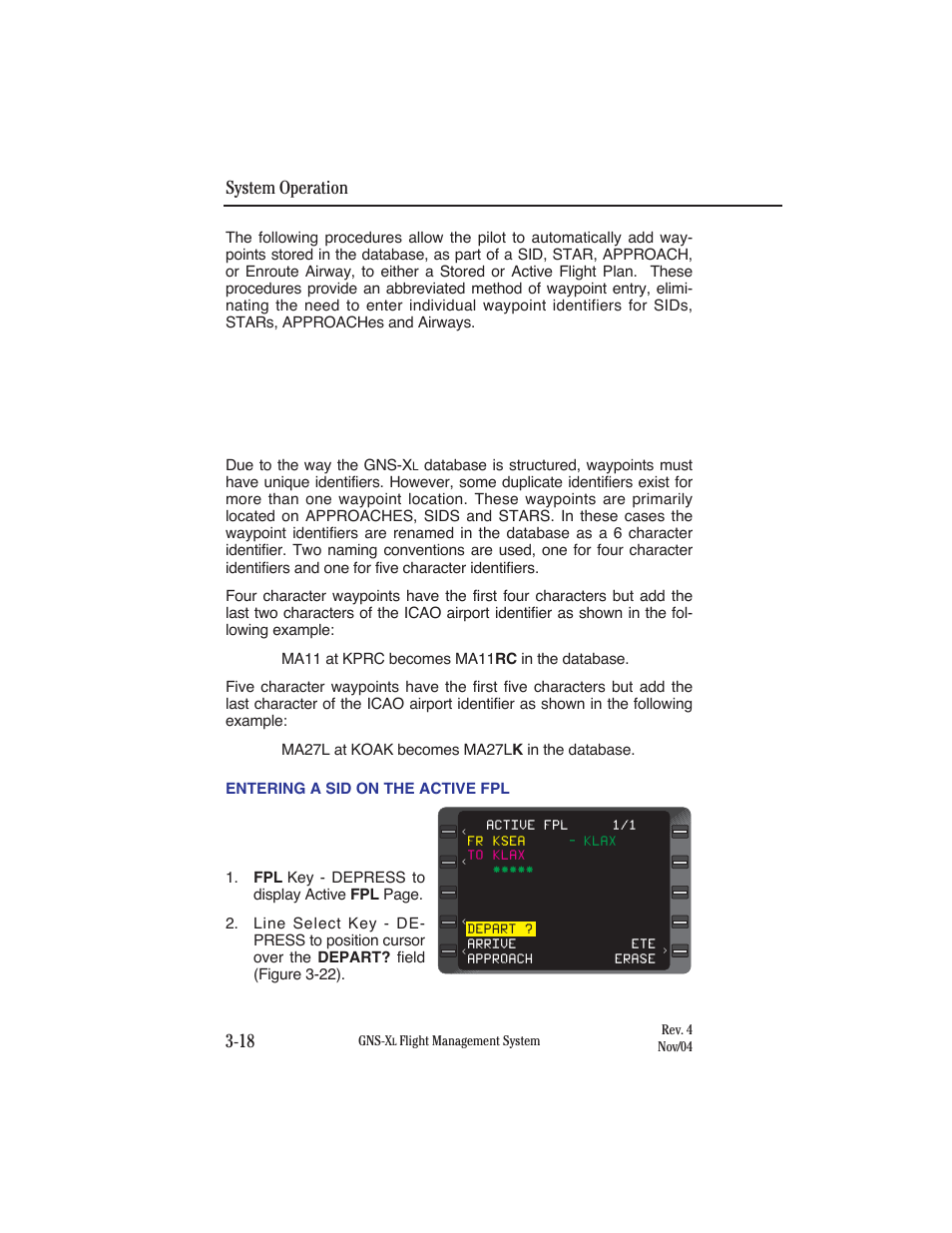 System operation 3-18 | Honeywell GNS-XL User Manual | Page 133 / 353