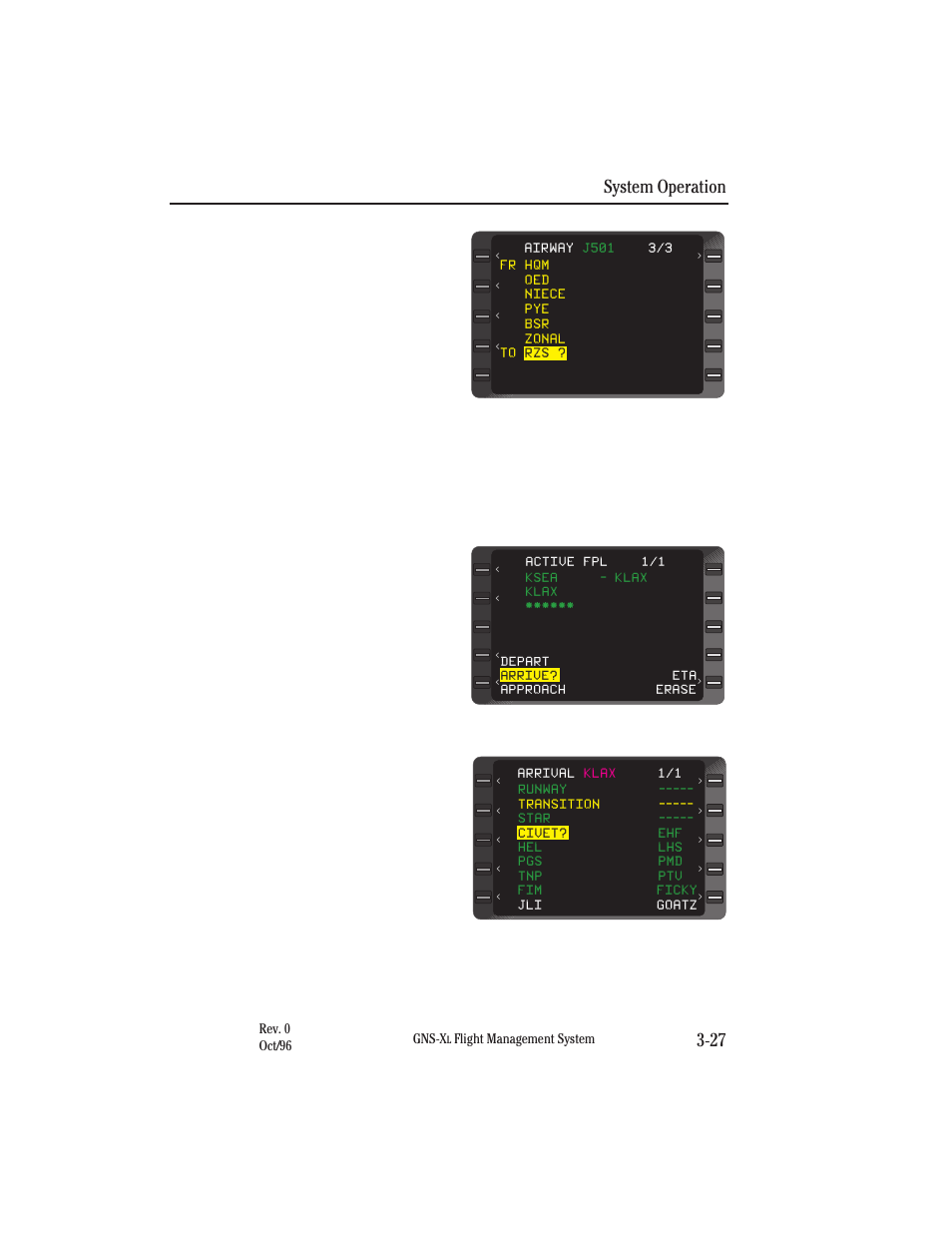 System operation 3-27 | Honeywell GNS-XL User Manual | Page 142 / 353