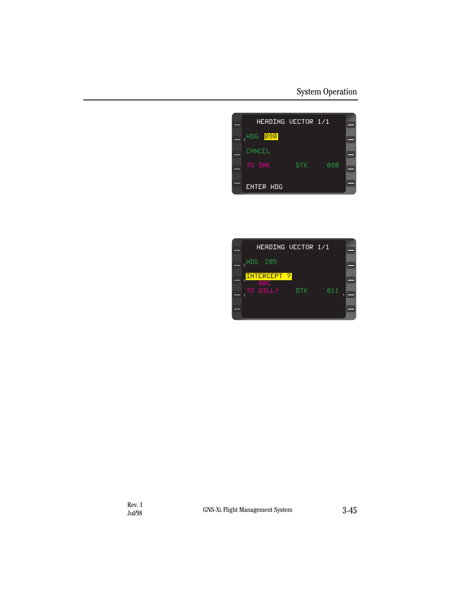 System operation 3-45 | Honeywell GNS-XL User Manual | Page 163 / 353