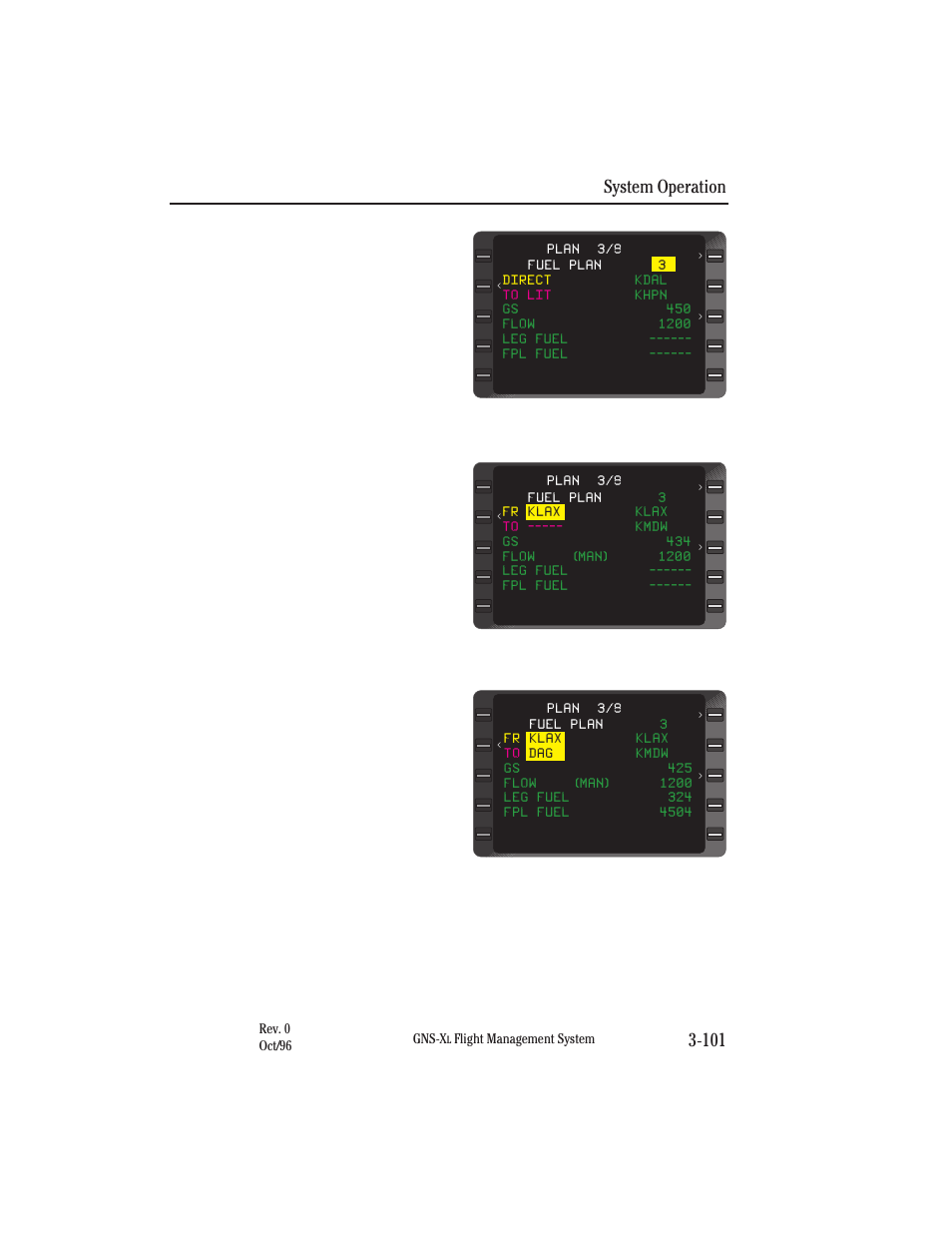 System operation 3-101 | Honeywell GNS-XL User Manual | Page 219 / 353