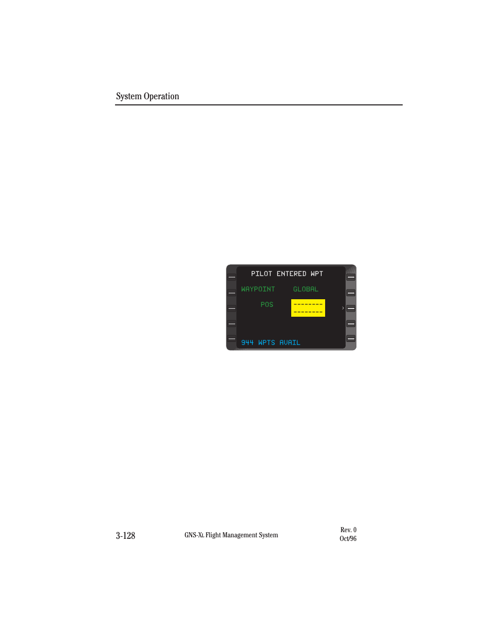 Creating pilot entered (personalized) waypoints, Changing pilot entered (personalized) waypoints, System operation 3-128 | Honeywell GNS-XL User Manual | Page 246 / 353