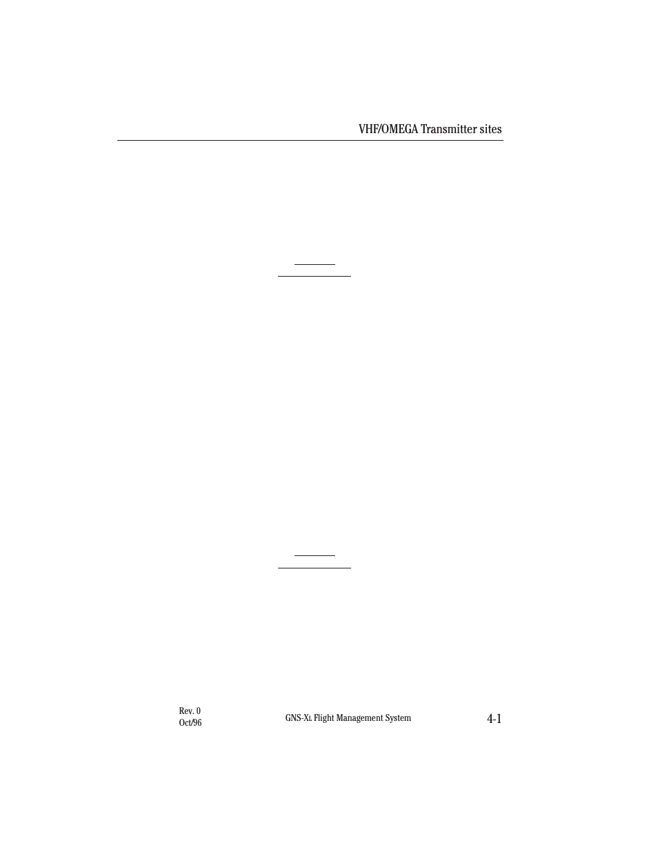 Section 4 vlf/omega transmitter sites, Vlf communications stations, Omega navigational network | Honeywell GNS-XL User Manual | Page 253 / 353