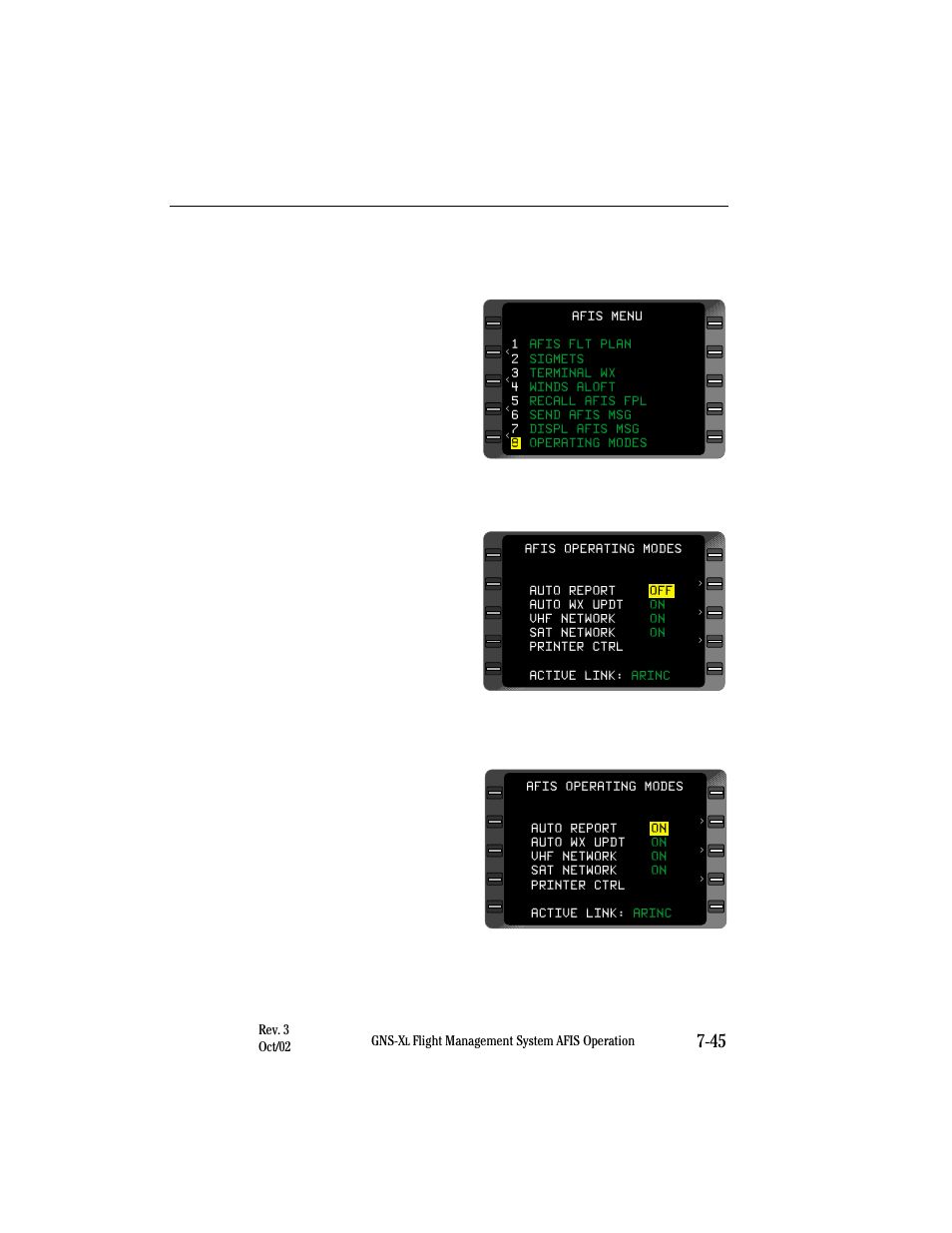 Returning to auto report/auto wx update | Honeywell GNS-XL User Manual | Page 311 / 353