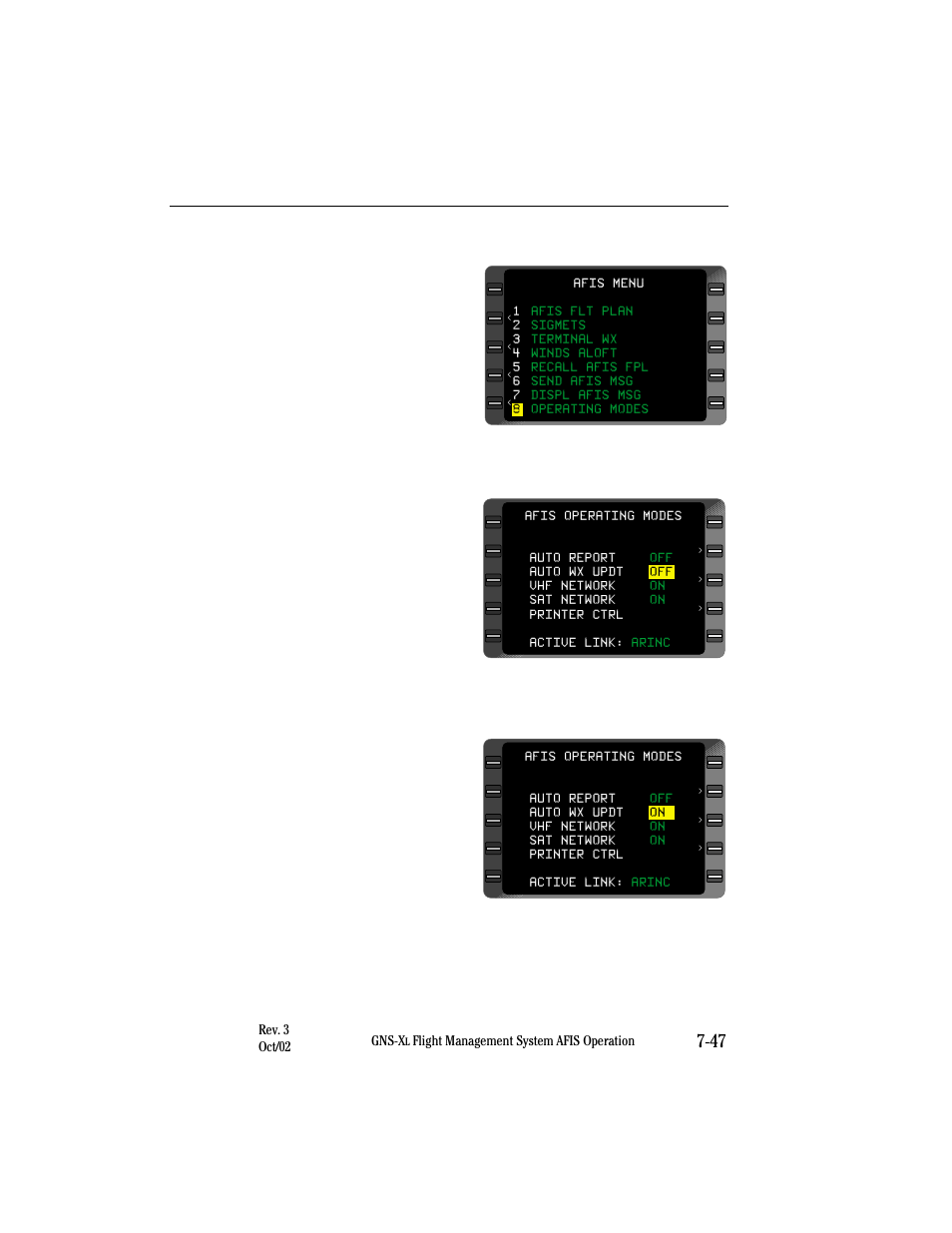 Returning to auto wx updt | Honeywell GNS-XL User Manual | Page 313 / 353