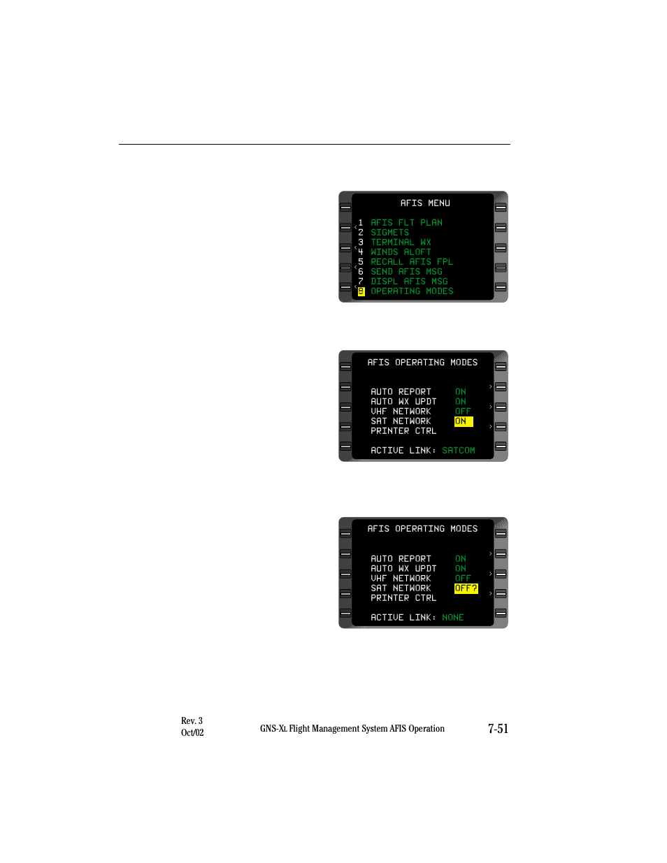 Turning satellite network off | Honeywell GNS-XL User Manual | Page 317 / 353