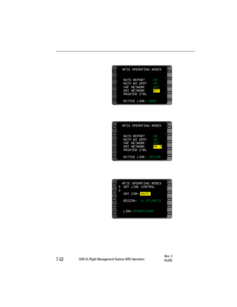 Turning satellite network on | Honeywell GNS-XL User Manual | Page 318 / 353