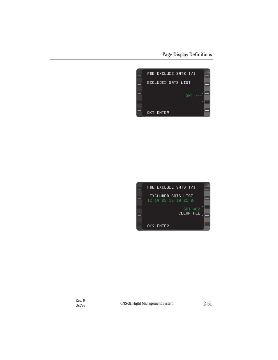 Page display definitions 2-51 | Honeywell GNS-XL User Manual | Page 82 / 353