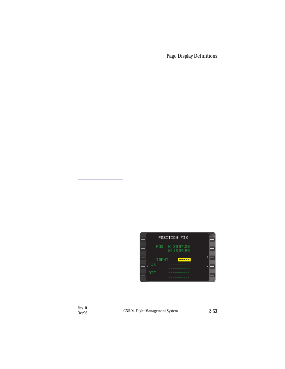 Page display definitions 2-63 | Honeywell GNS-XL User Manual | Page 94 / 353