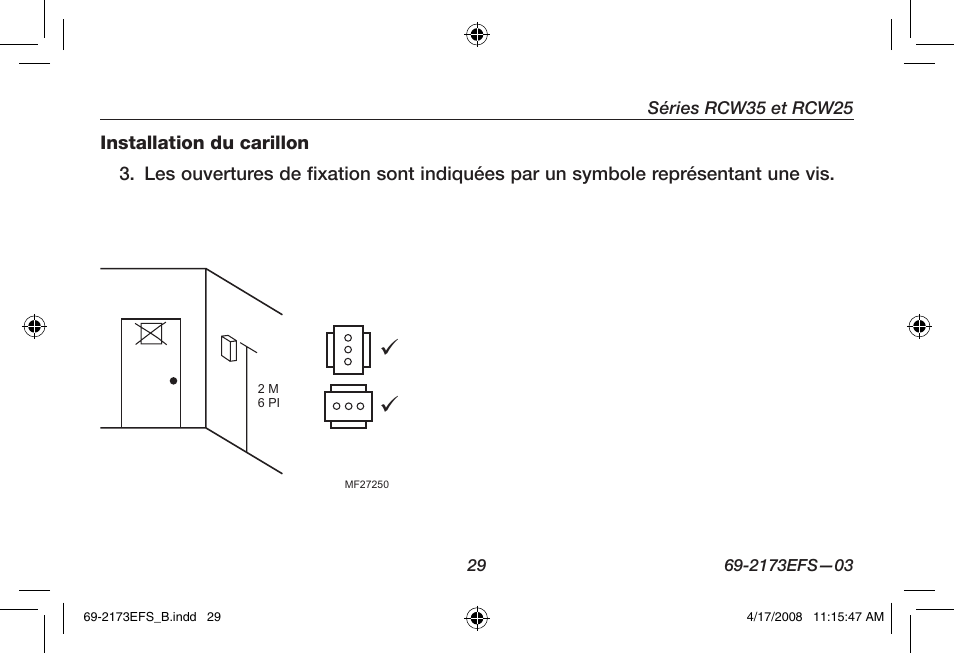 Honeywell RCW25 User Manual | Page 31 / 68