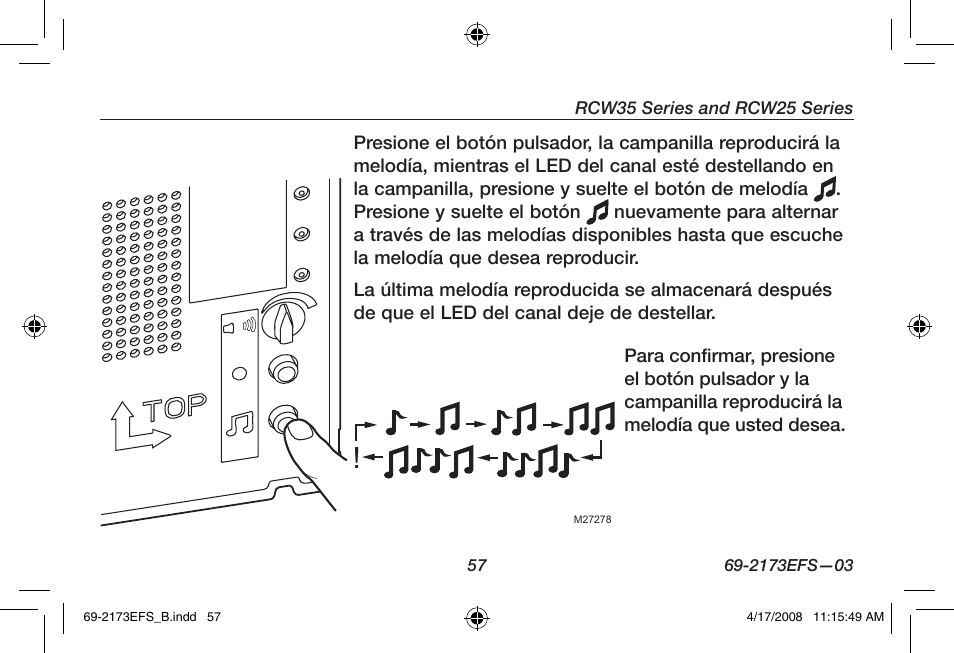 Honeywell RCW25 User Manual | Page 59 / 68