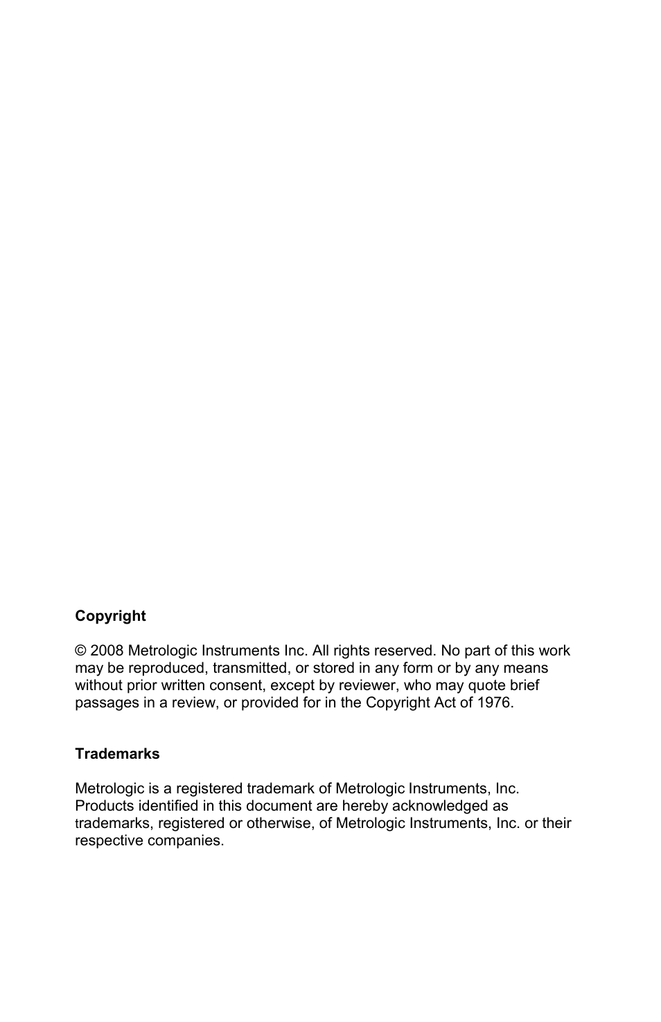 Copyright/trademarks | Honeywell FocusBT AP-010-BT User Manual | Page 2 / 32