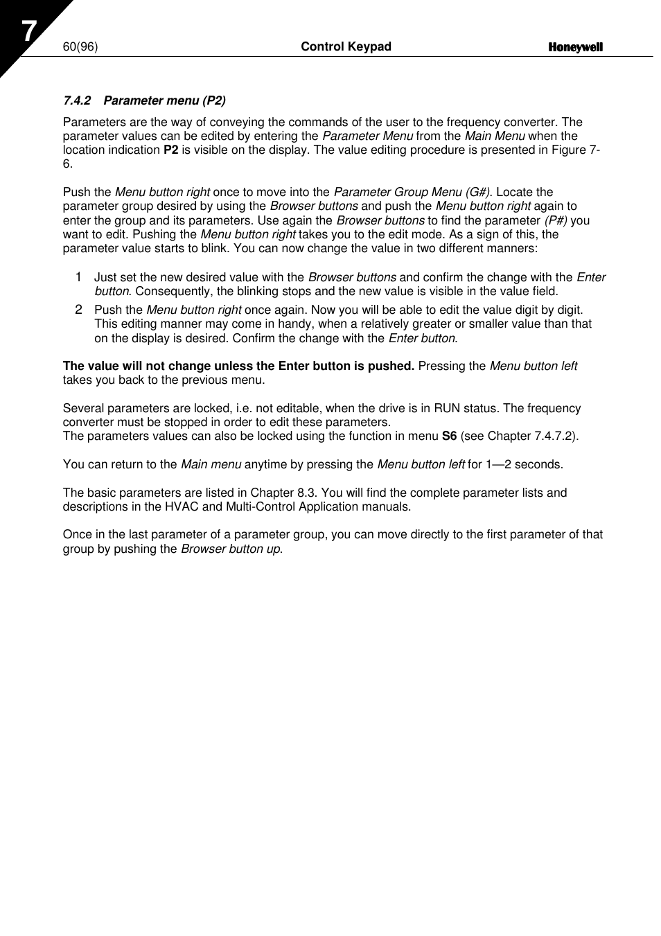 Honeywell NXL User Manual | Page 60 / 96