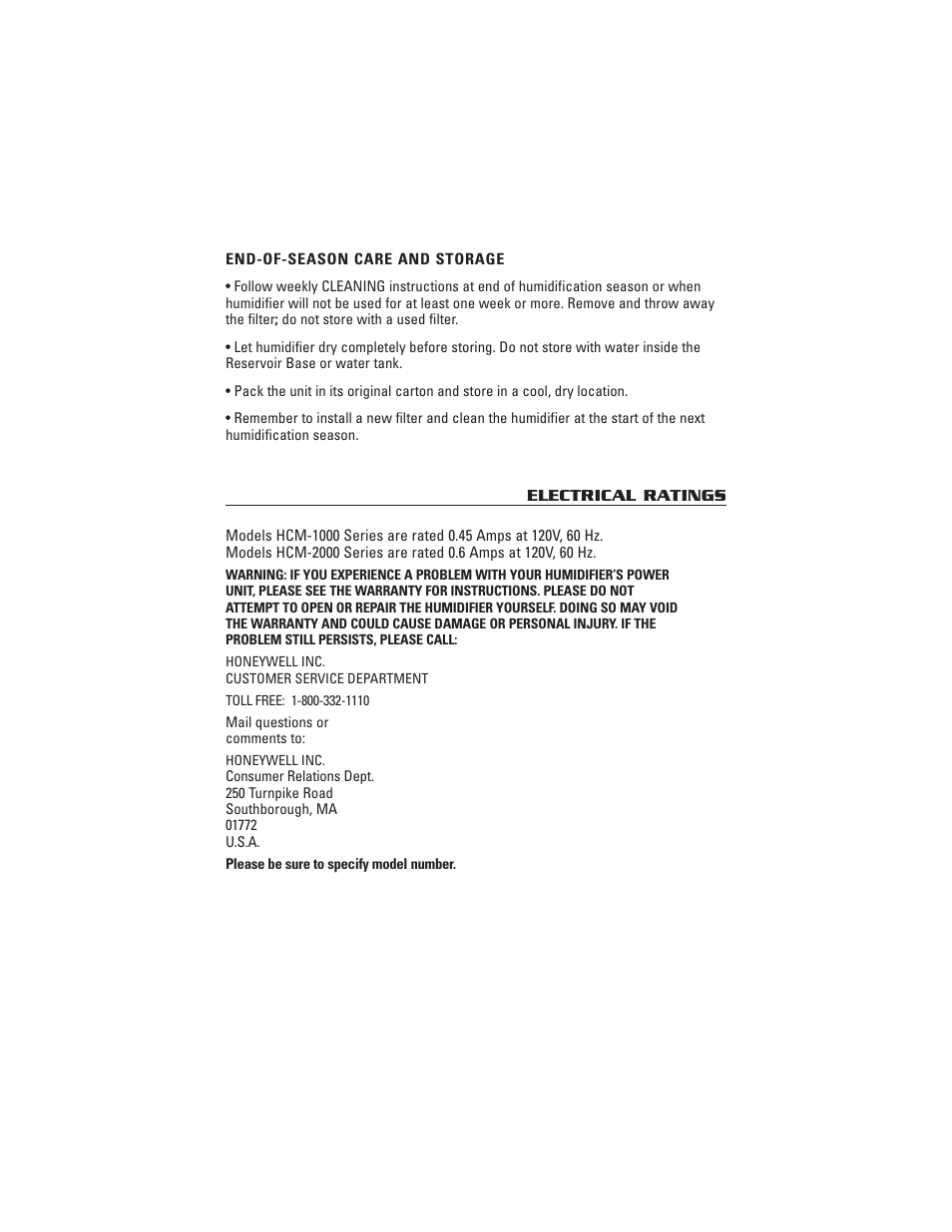 Honeywell HCM-2000 User Manual | Page 8 / 11
