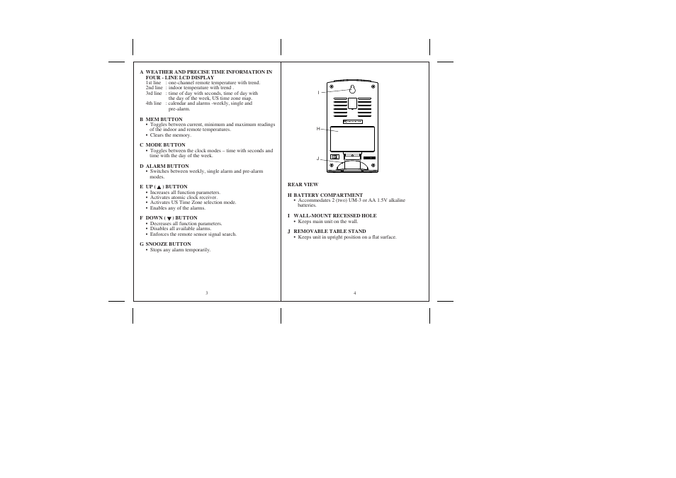 Honeywell TE22W User Manual | Page 3 / 9