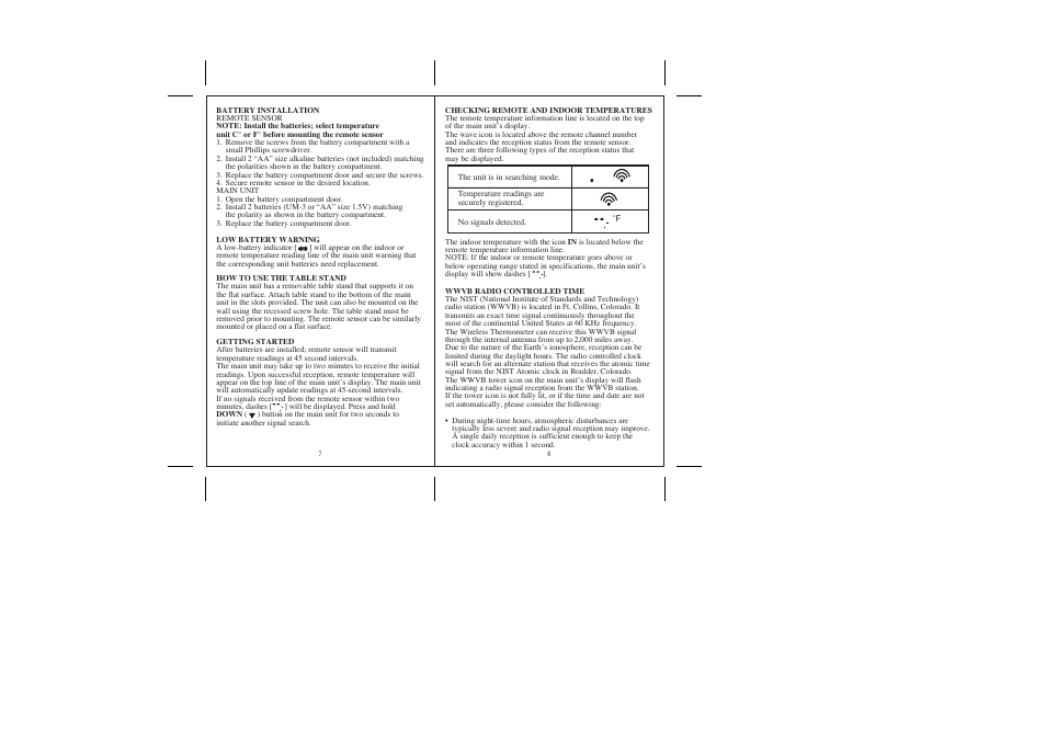 Honeywell TE22W User Manual | Page 5 / 9