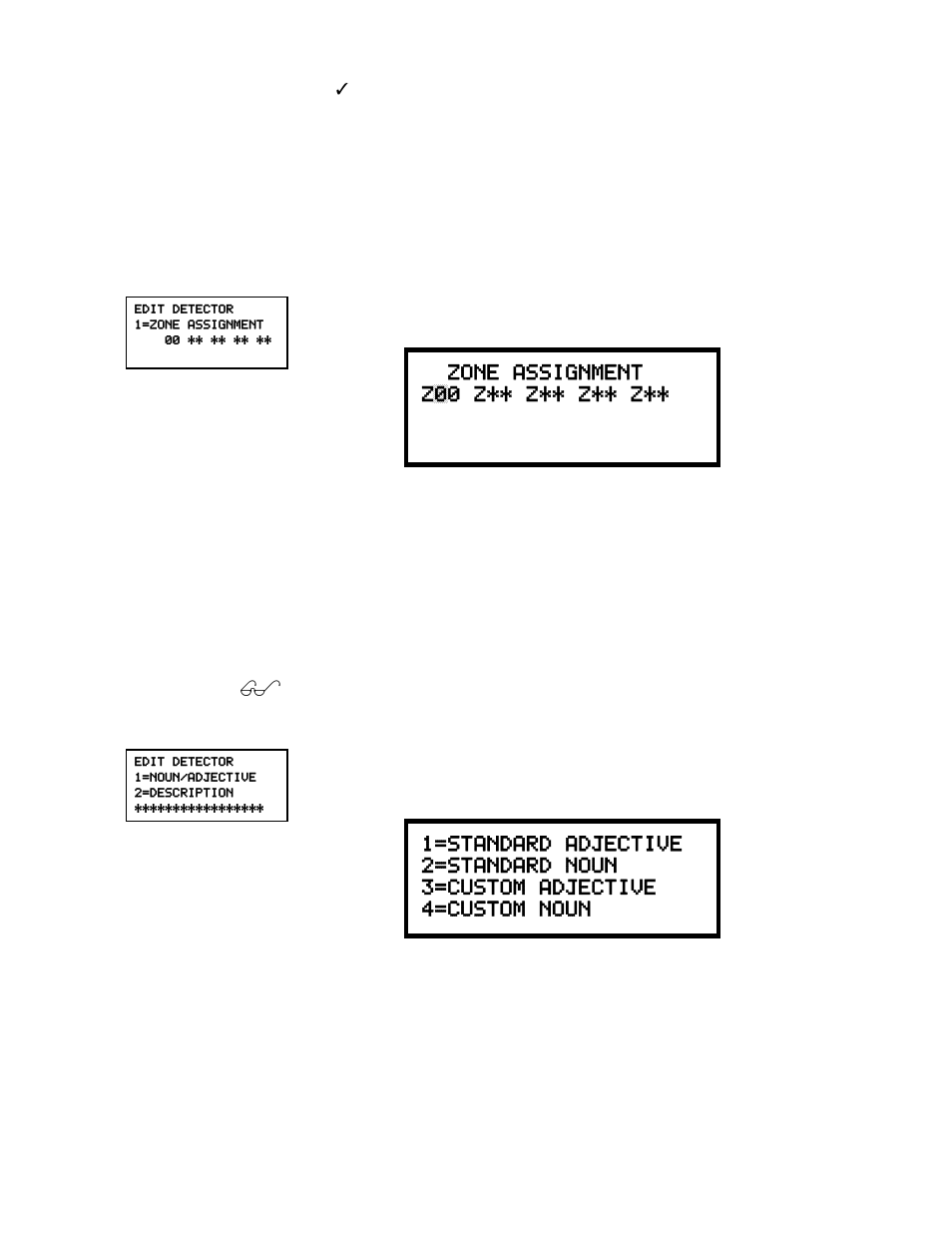 Zone assignment z00 z** z** z** z | Honeywell MS-9200UDLSE User Manual | Page 71 / 228