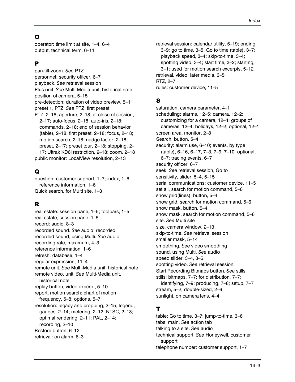 Honeywell RAPID EYE K5404V9 User Manual | Page 135 / 144