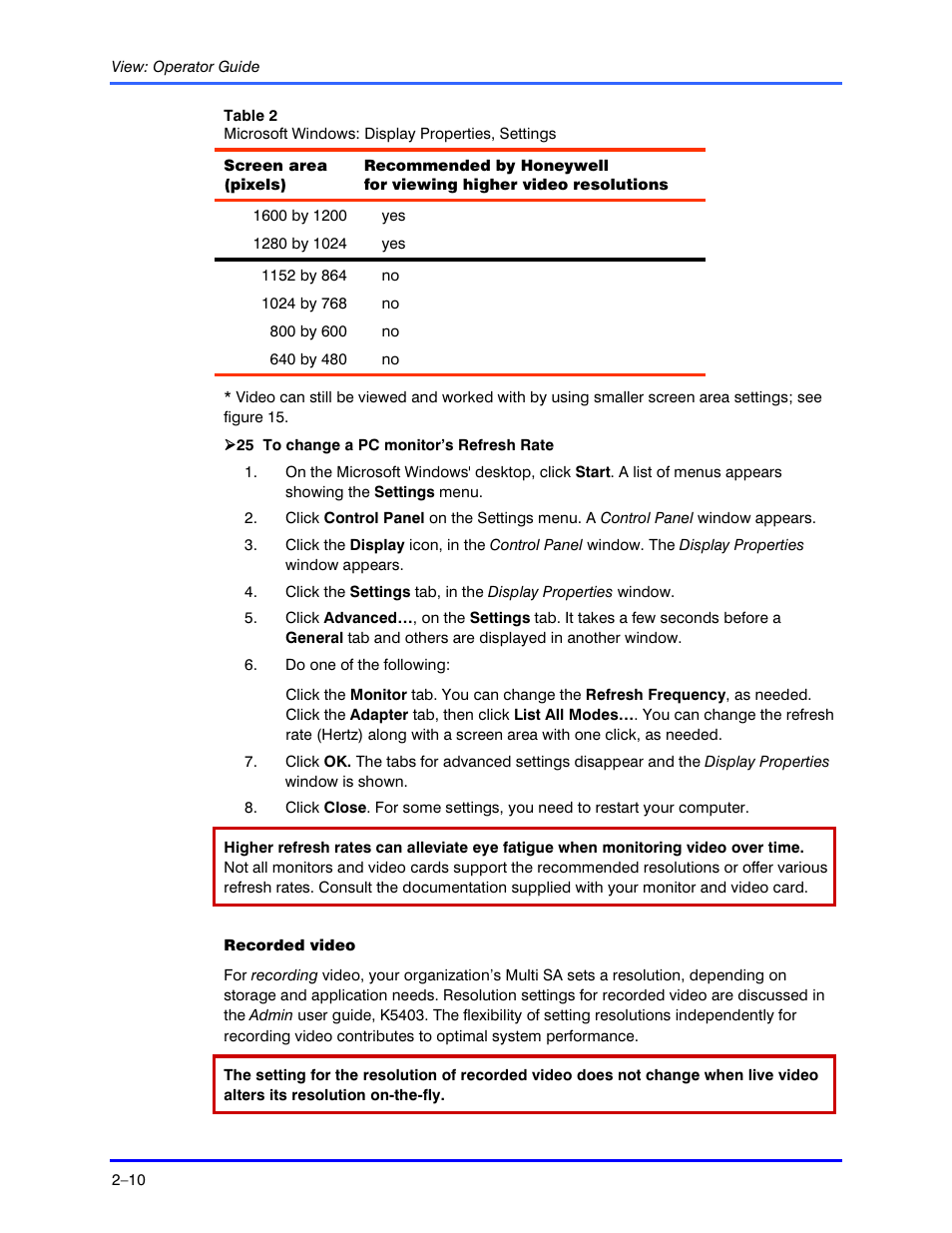 Honeywell RAPID EYE K5404V9 User Manual | Page 26 / 144