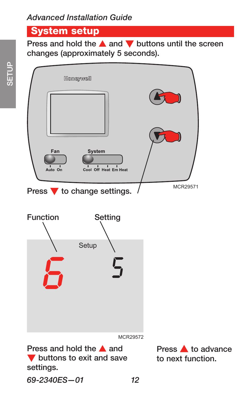 Honeywell RTH 3100C User Manual | Page 14 / 48