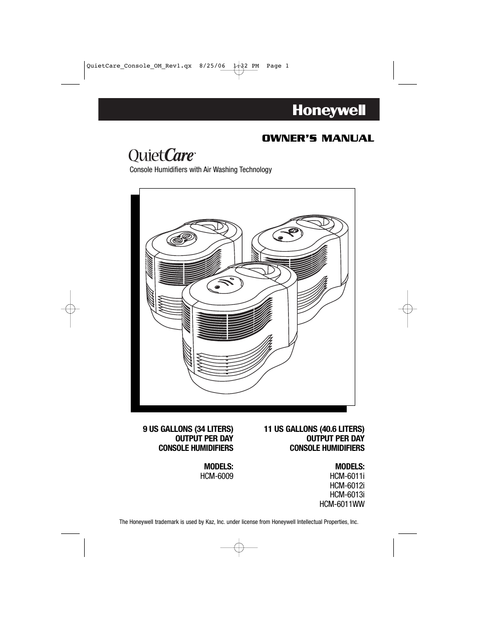 Honeywell HCM-6009 User Manual | 48 pages