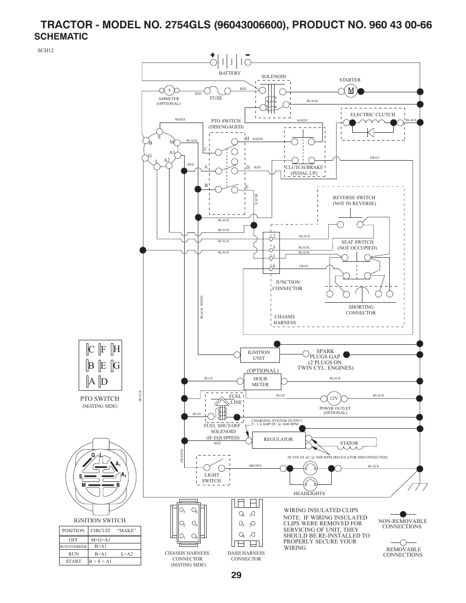 Repair parts, Schematic, No tes | Husqvarna 2754 GLS User Manual | Page 29 / 49