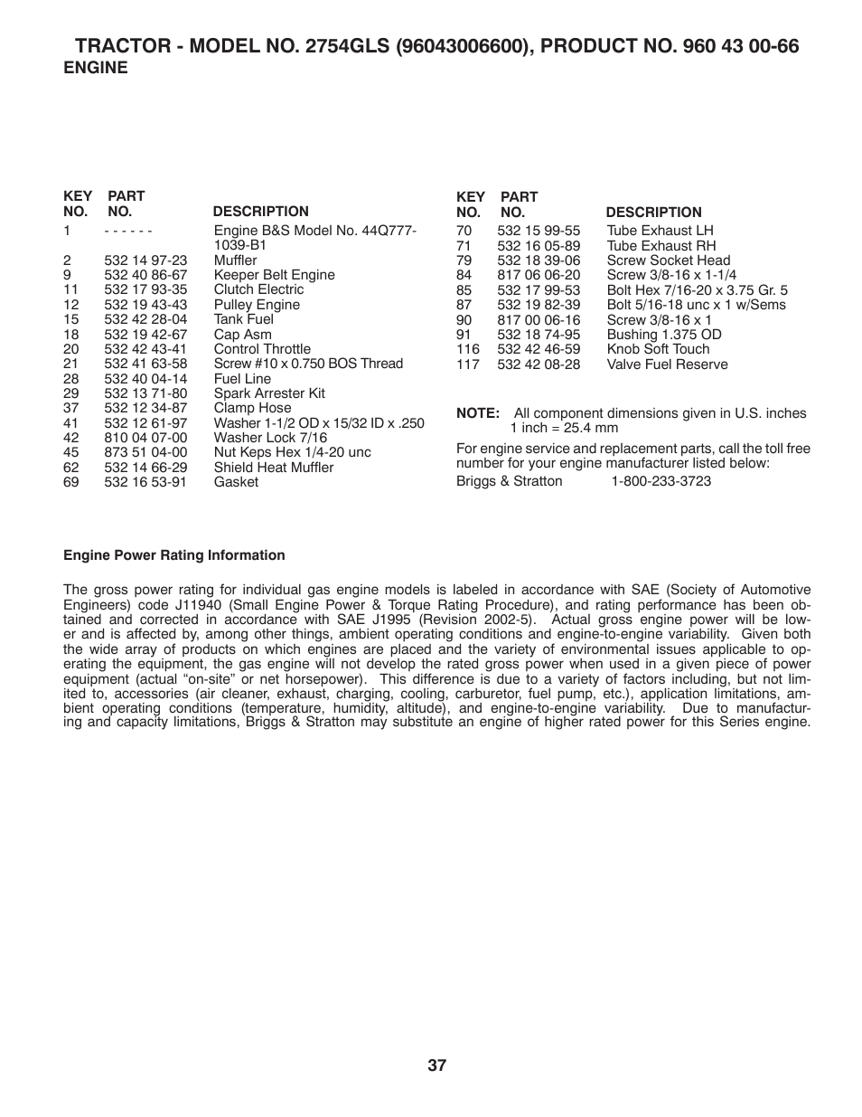 Husqvarna 2754 GLS User Manual | Page 37 / 49