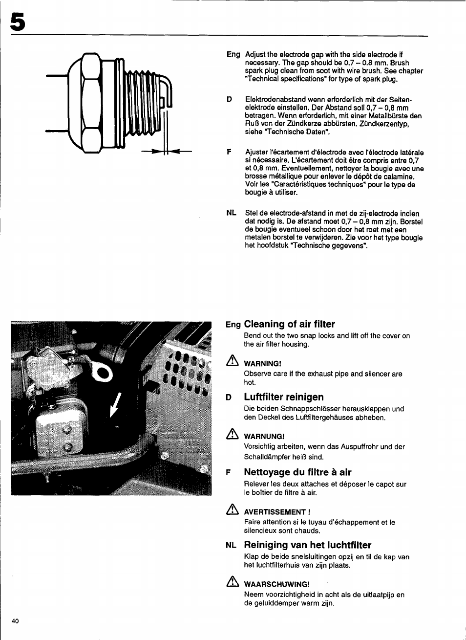 Husqvarna 1000-14 User Manual | Page 42 / 68