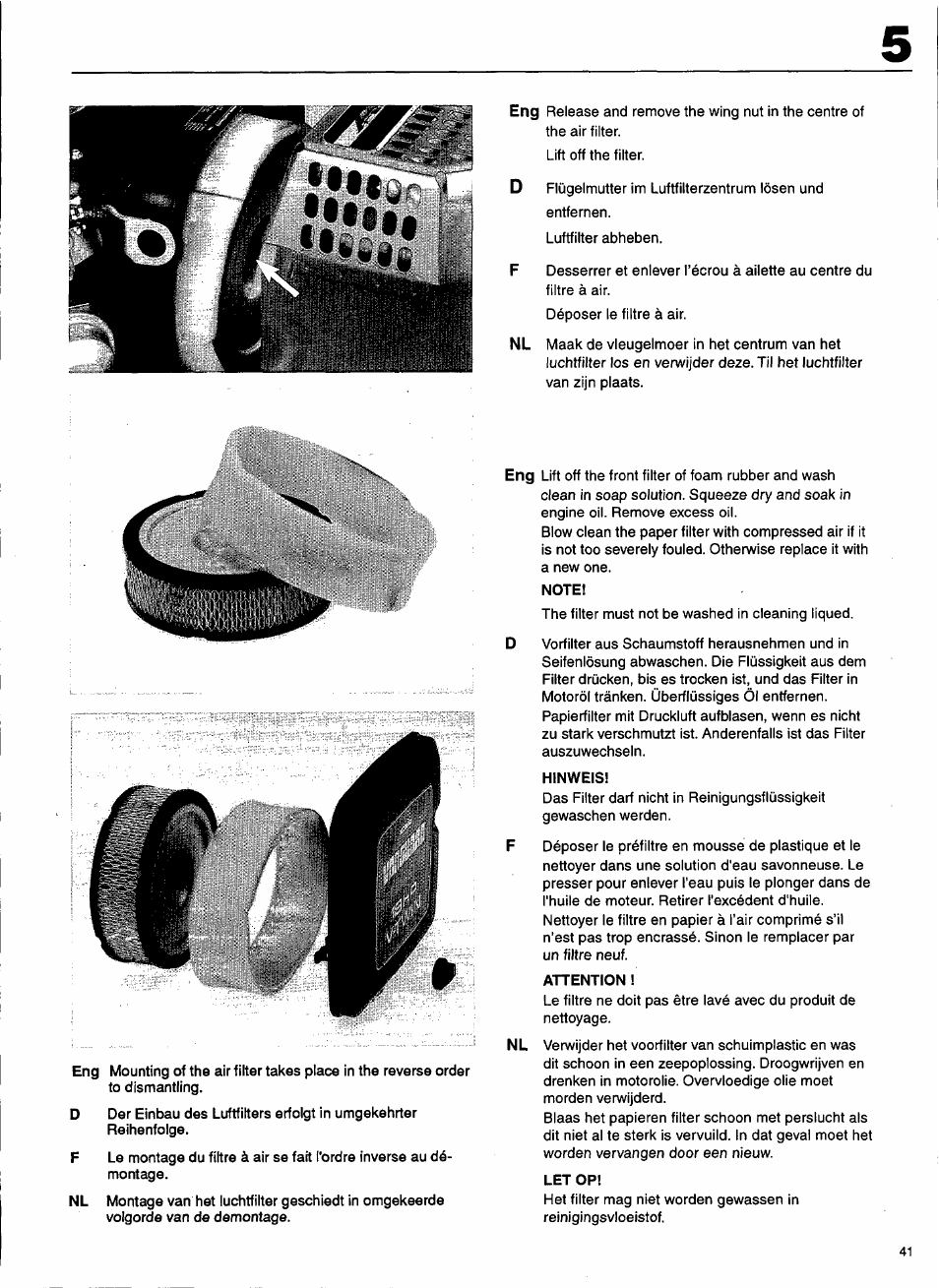 Husqvarna 1000-14 User Manual | Page 43 / 68