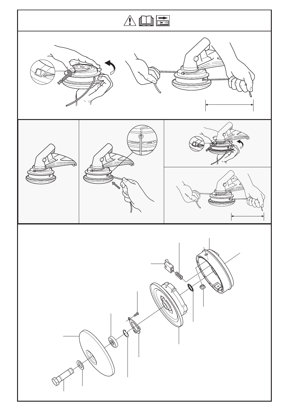 12 3 4 trimmy sii | Husqvarna 322C User Manual | Page 32 / 36