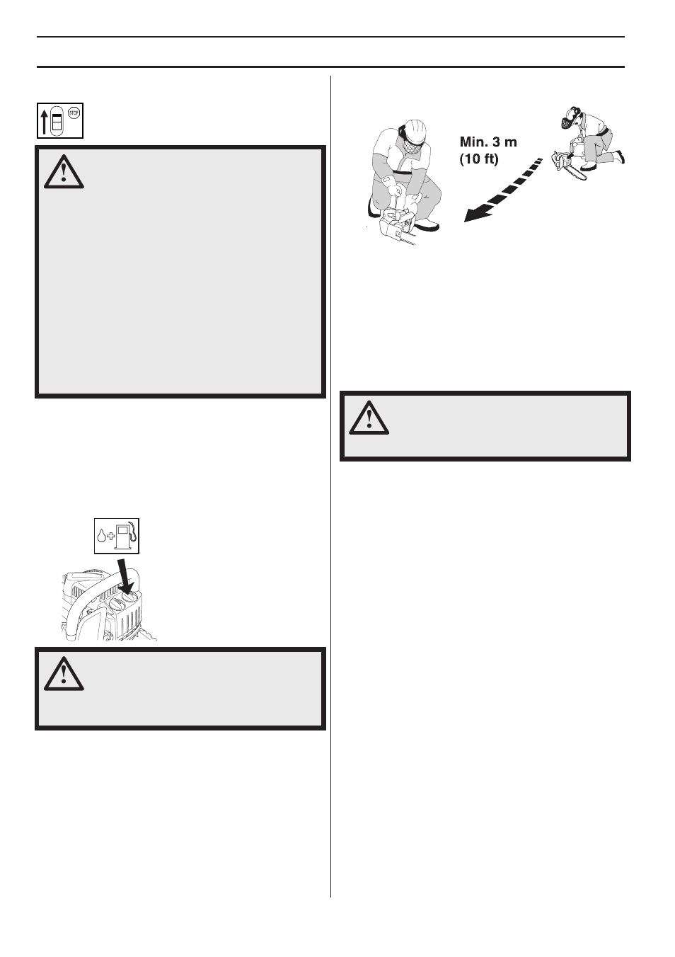 Fuel handling, Fueling, Fuel safety | Husqvarna CARB III User Manual | Page 18 / 44